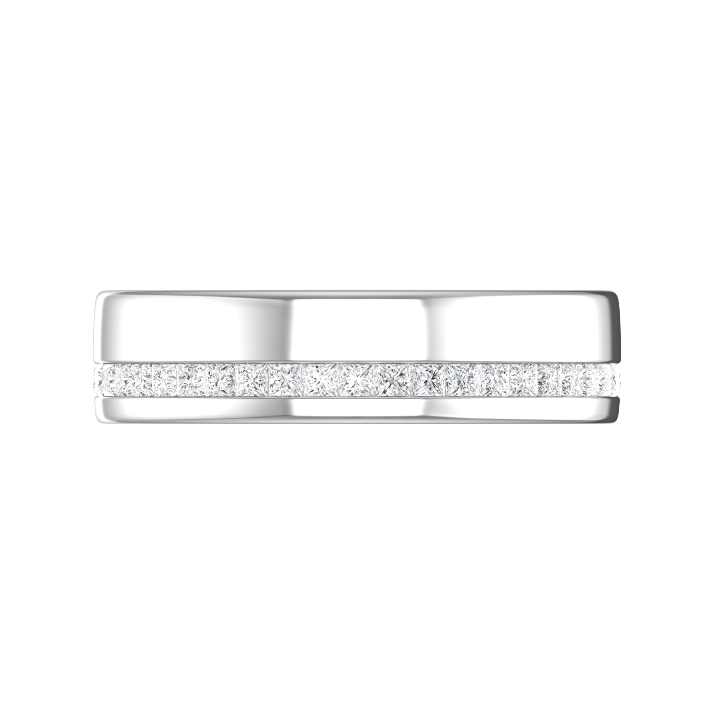Full Set Princess Cut Diamond Wedding Band gardiner-brothers