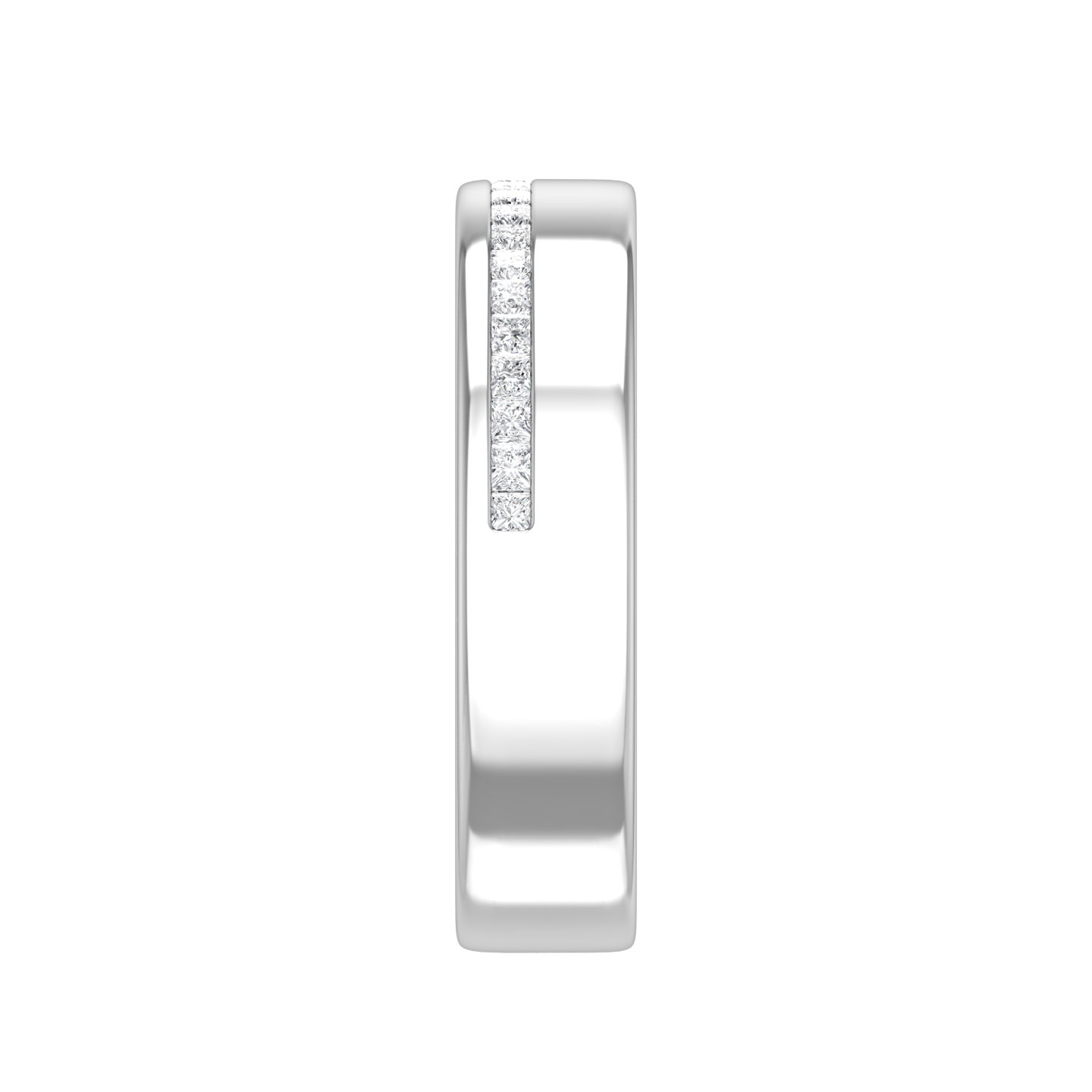 Half Set Princess Cut Diamond Wedding Band gardiner-brothers