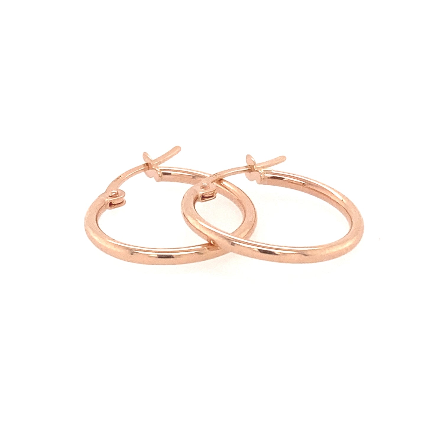 Rose Gold Hoop Earrings Gardiner Brothers