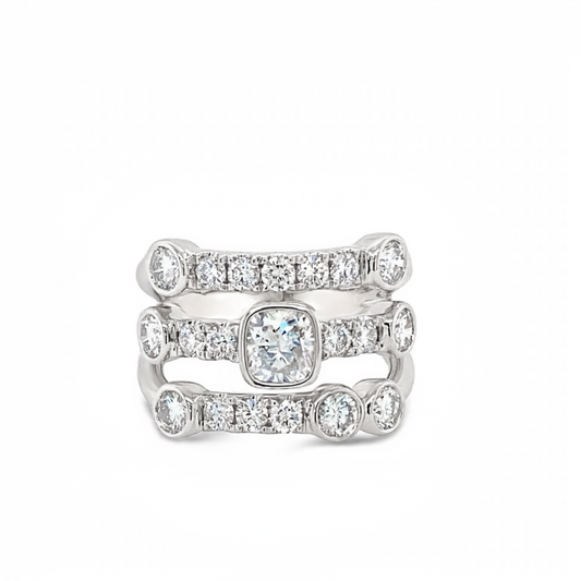 Platinum, Diamond Dress Ring  Gardiner Brothers