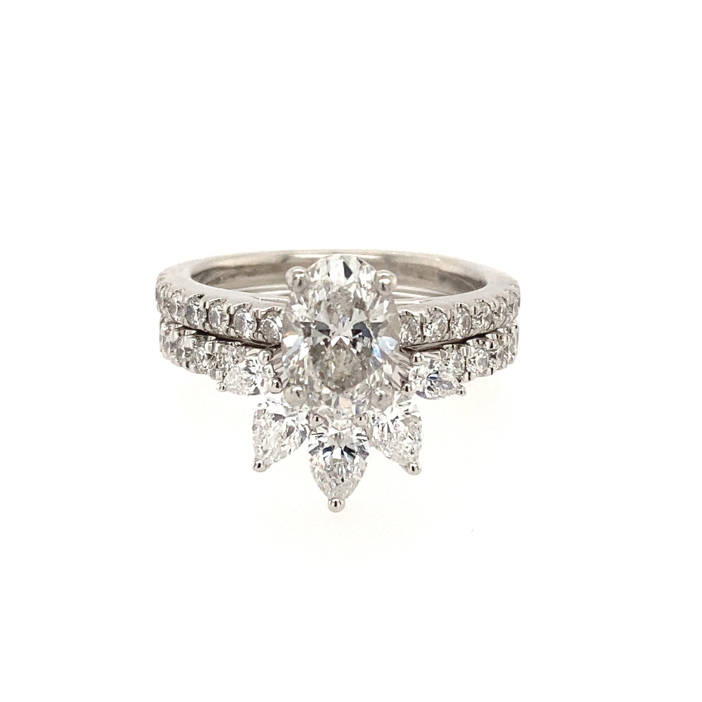 Tiara Style Bow Shaped Wedding Band Gardiner Brothers