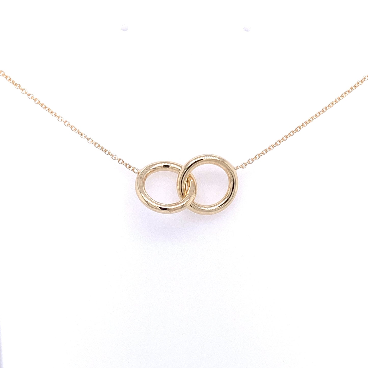 Yellow Gold Interlocked Circles Pendant Gardiner Brothers
