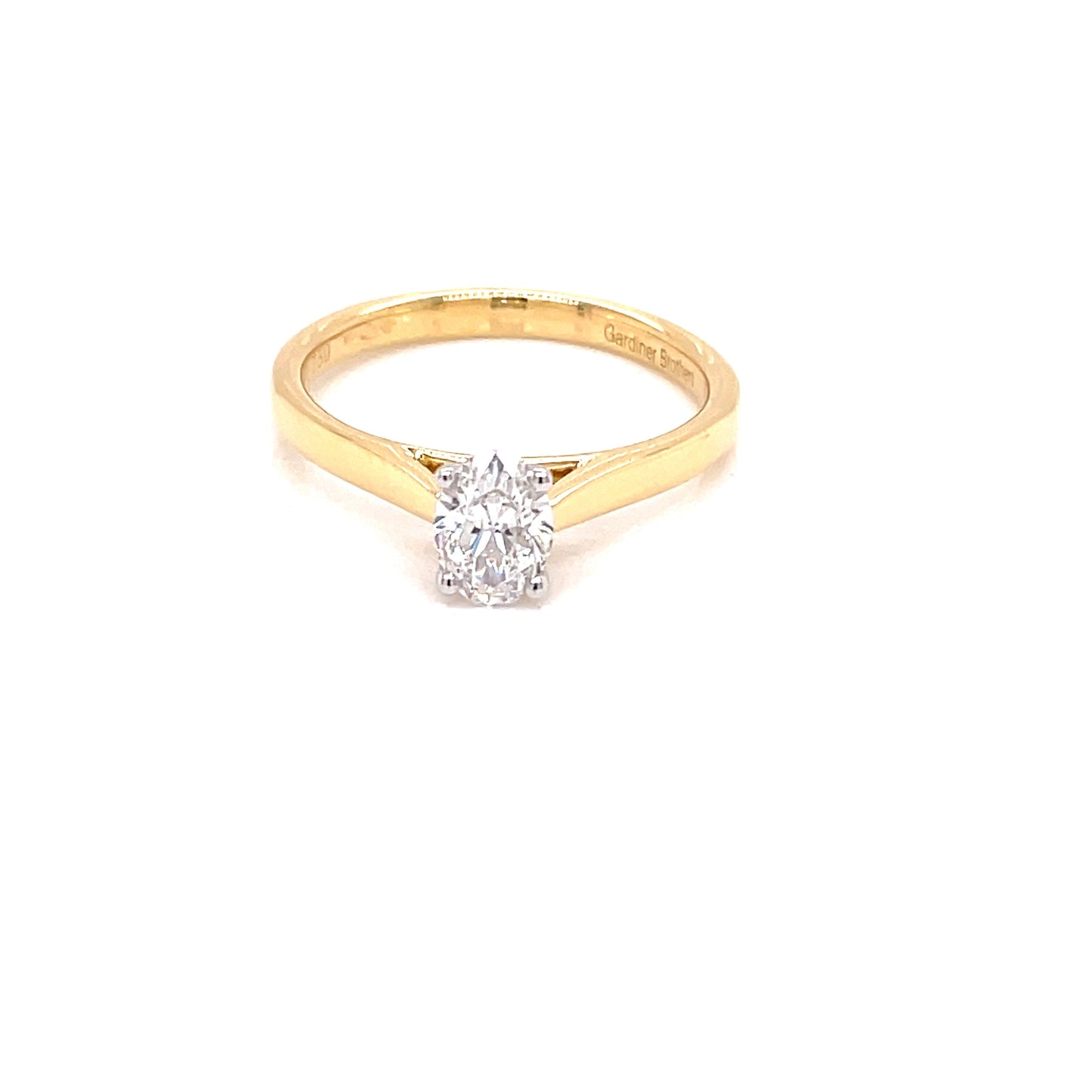Oval Shaped Diamond Solitaire Ring - 0.50cts Gardiner Brothers