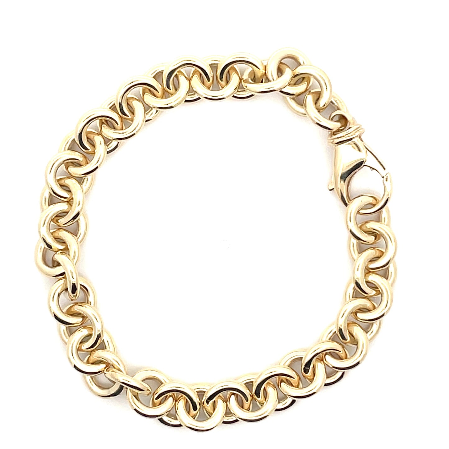 Yellow Gold Circular Link Bracelet Gardiner Brothers