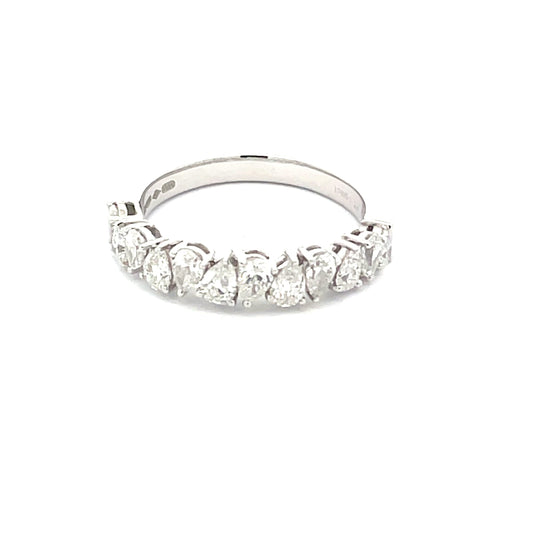 Pear Shaped Diamond Eternity Style Ring  Gardiner Brothers