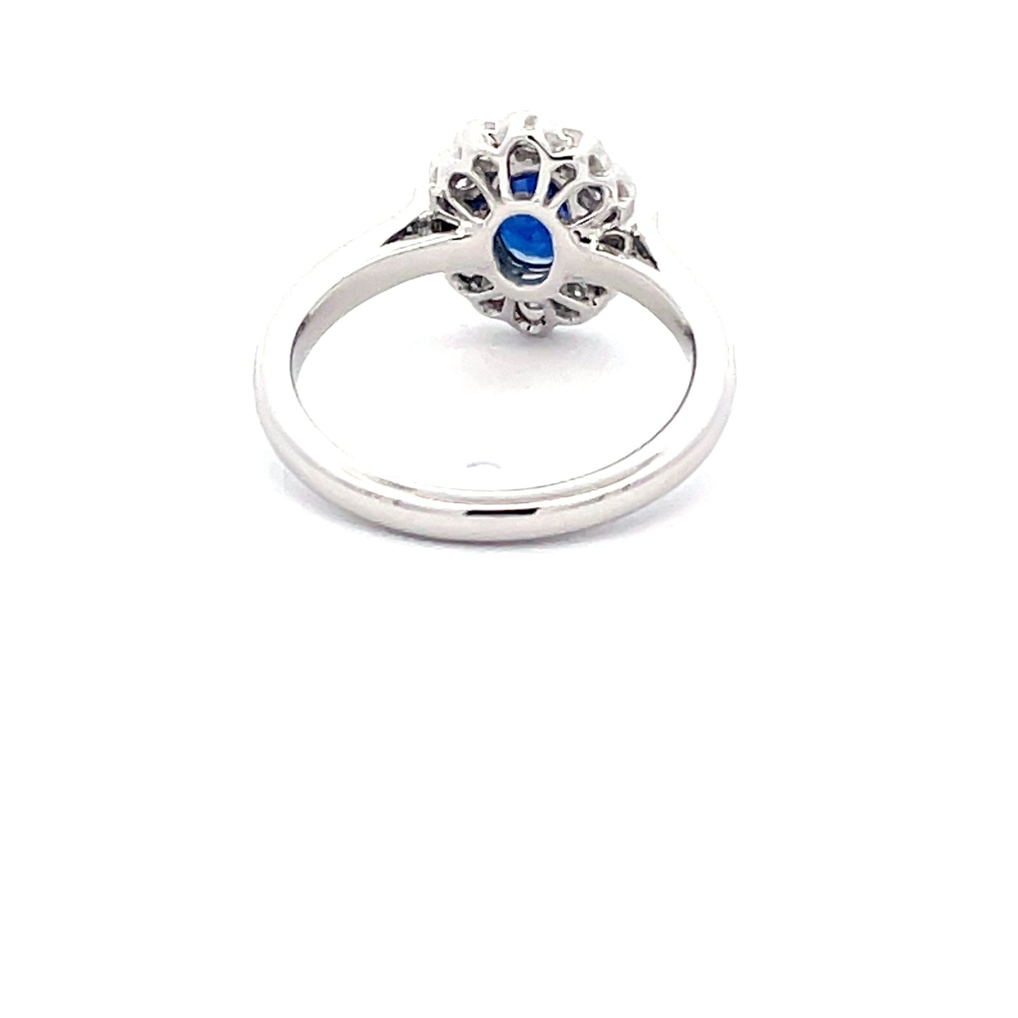 Sapphire AND DIAMOND FANCY CLUSTER STYLE RING Gardiner Brothers