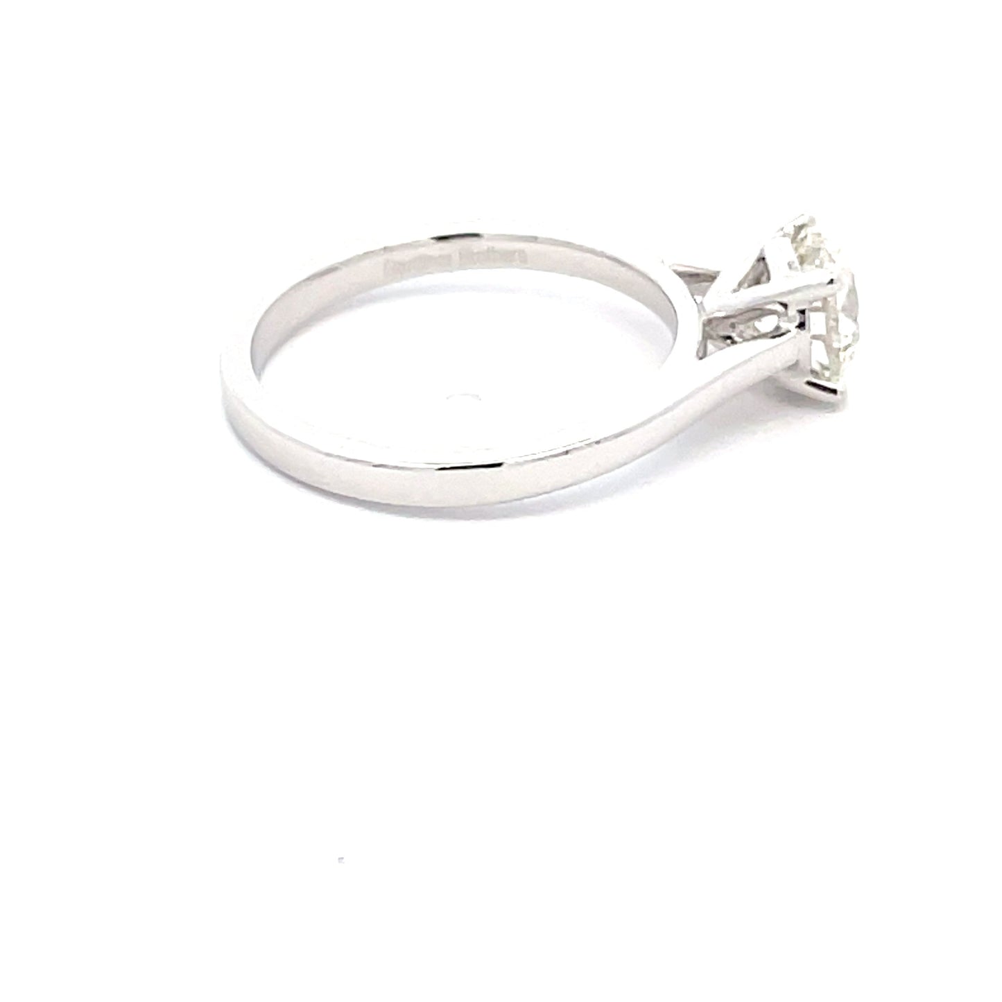 Platinum ROUND BRILLIANT CUT DIAMOND SOLITAIRE RING - 1.21CTS Gardiner Brothers