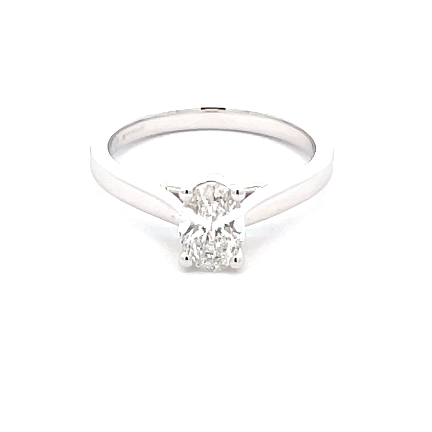 Lab Grown Oval Shaped Diamond Solitaire Ring - 0.71cts Gardiner Brothers