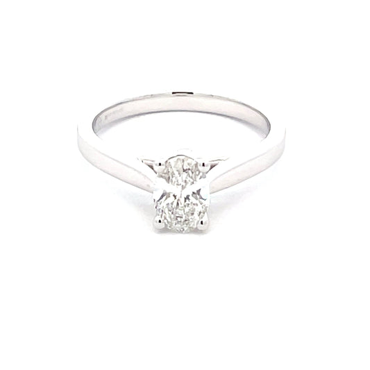Lab Grown Oval Shaped Diamond Solitaire Ring - 0.71cts  Gardiner Brothers