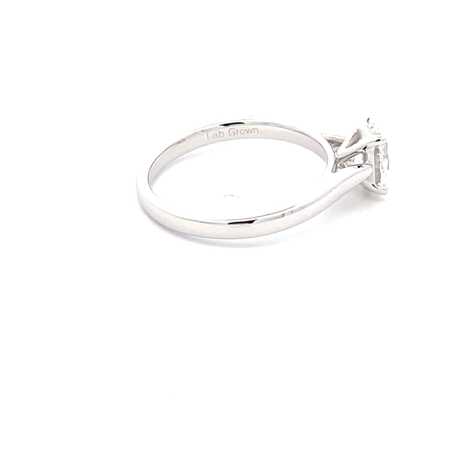 Lab Grown Oval Shaped Diamond Solitaire Ring - 1.04cts Gardiner Brothers