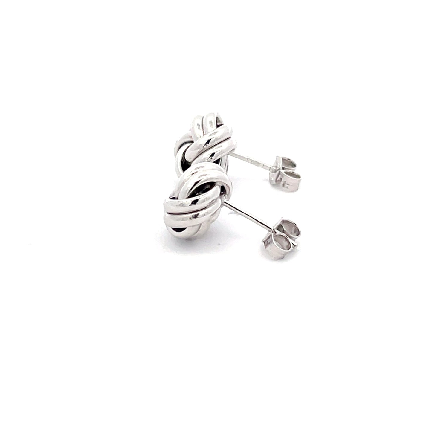 White Gold Knot Earring Gardiner Brothers