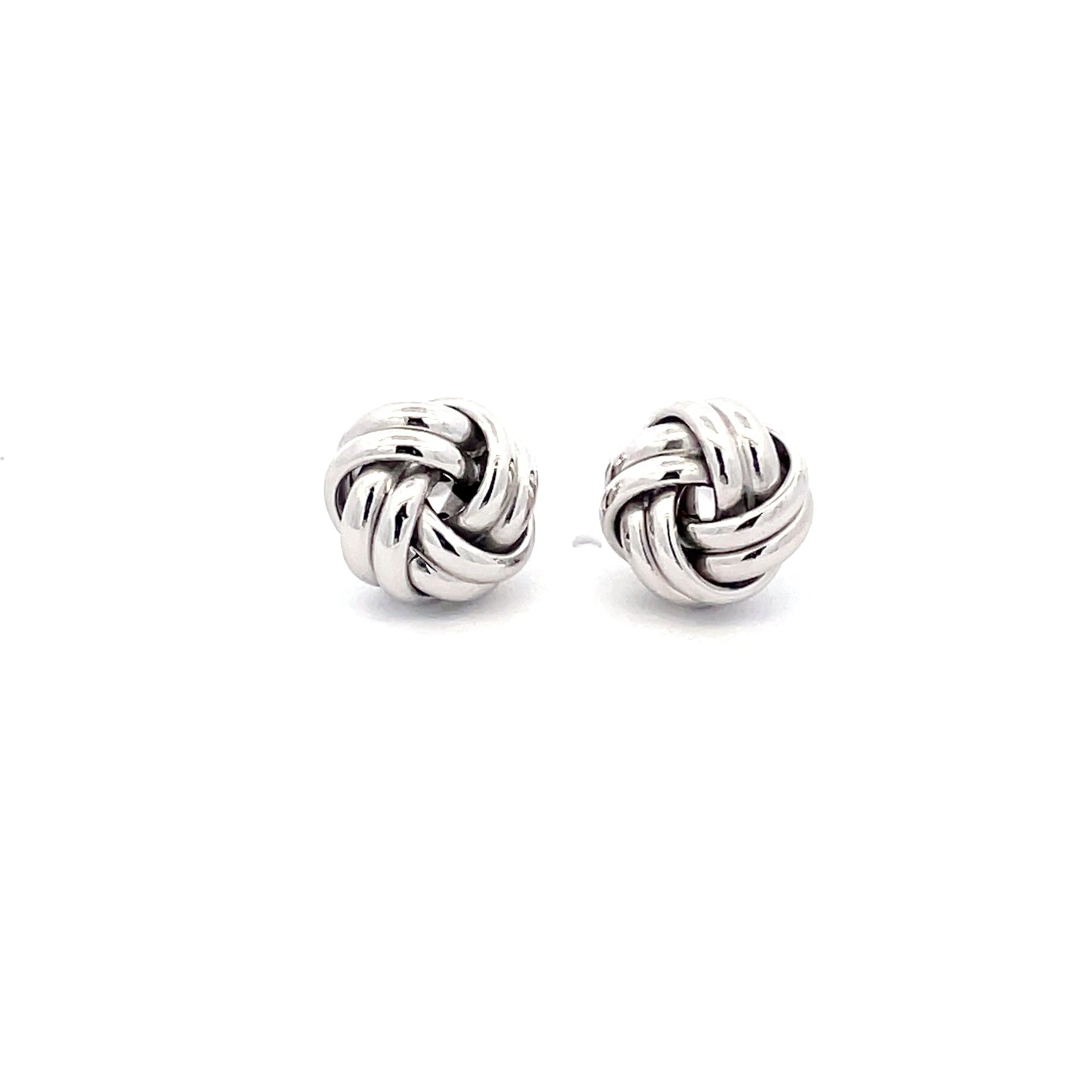 White Gold Knot Earring Gardiner Brothers