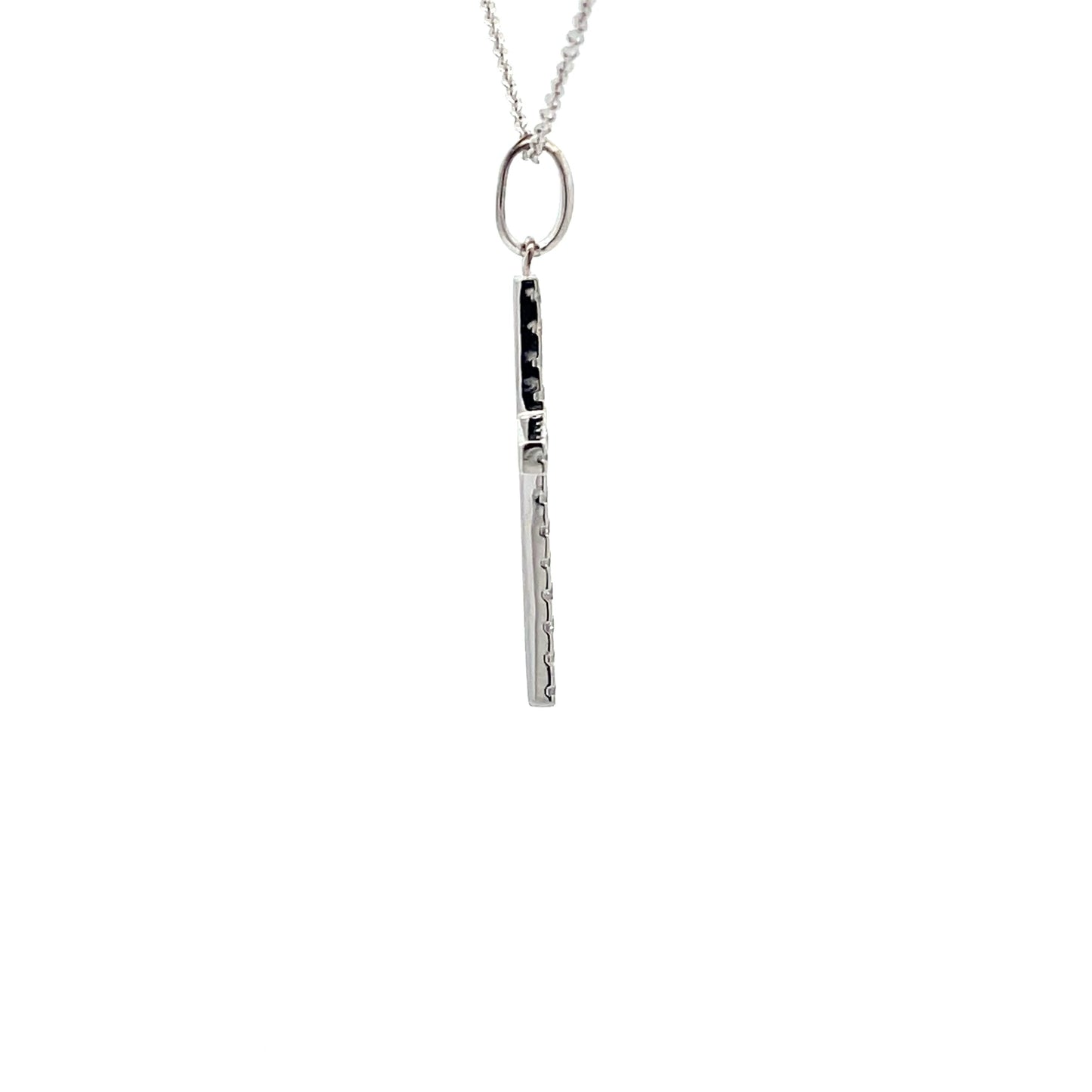 White Gold Diamond Cross Pendant Gardiner Brothers