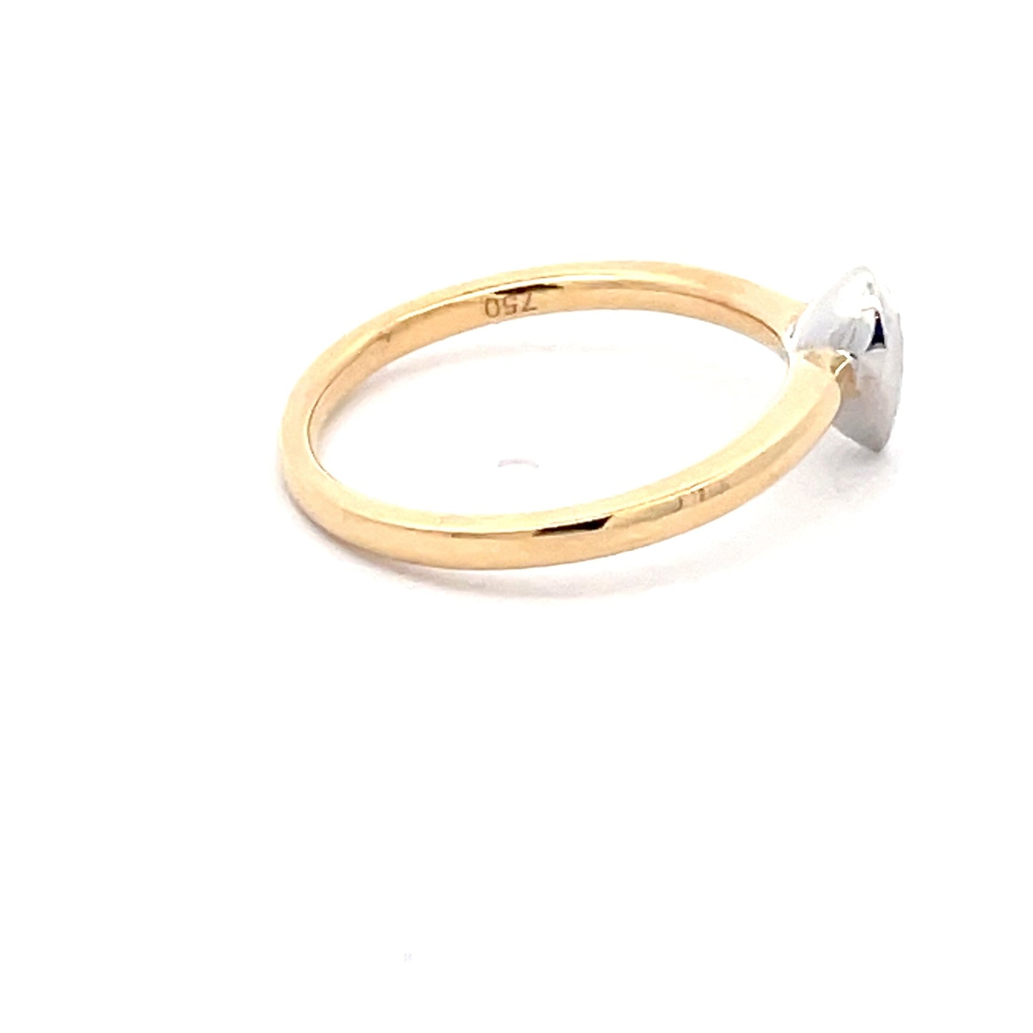 Yellow Gold Pear Shaped Diamond Solitaire Ring Gardiner Brothers