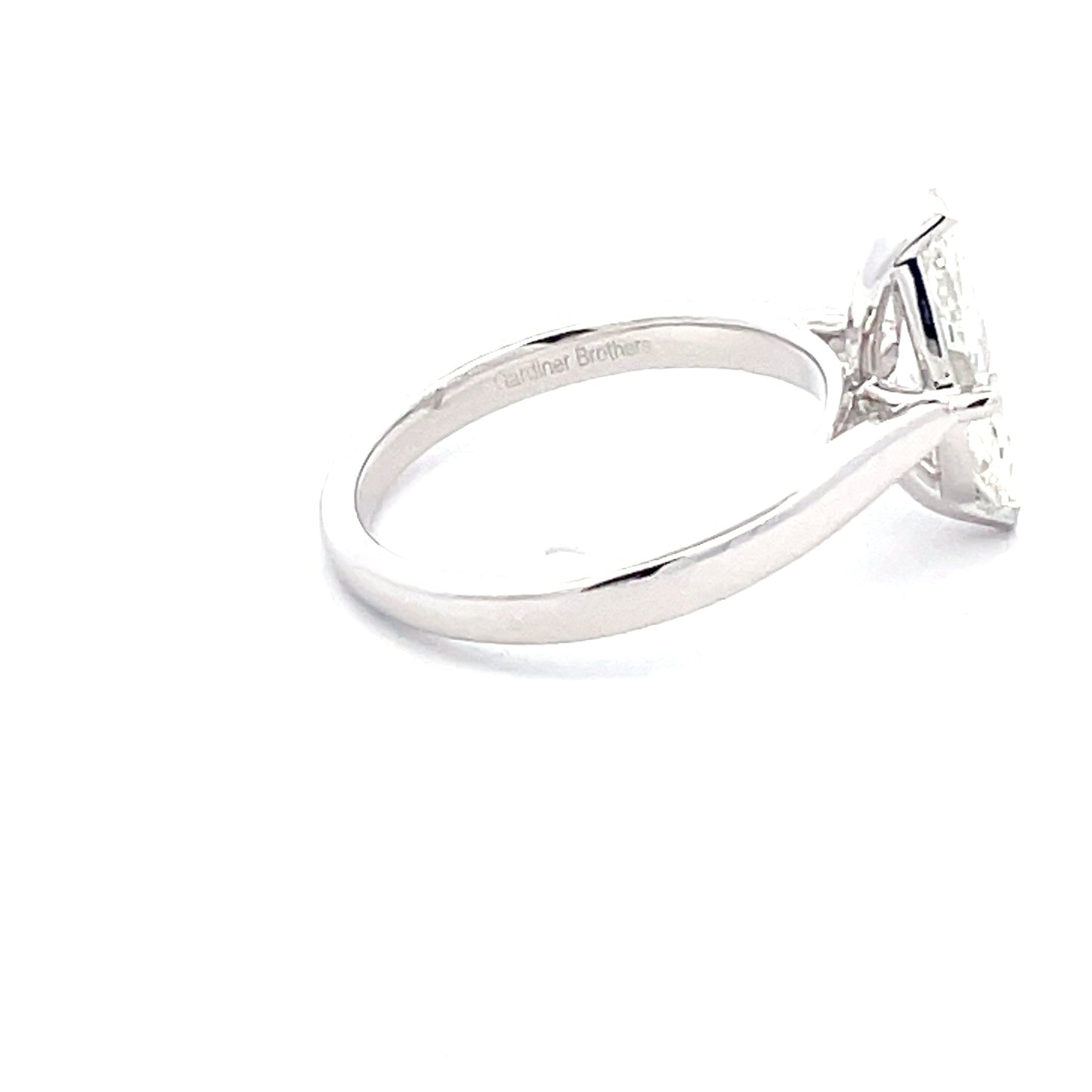 Platinum Marquise Shaped Diamond Solitaire Ring - 1.50cts Gardiner Brothers