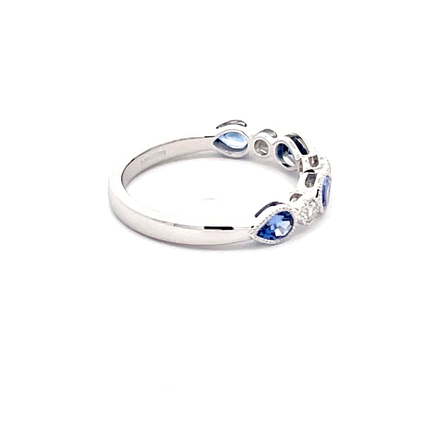Sapphire and Diamond Vintage Style Eternity Ring Gardiner Brothers