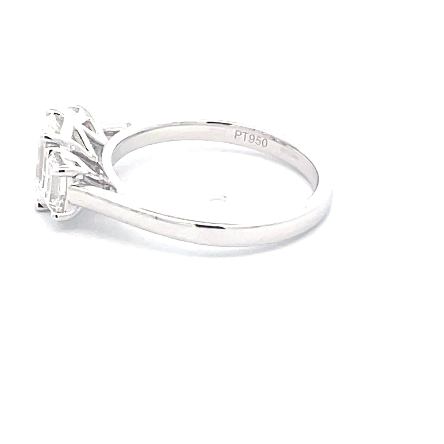 Emerald Cut Diamond 3 Stone Ring - 1.61cts Gardiner Brothers
