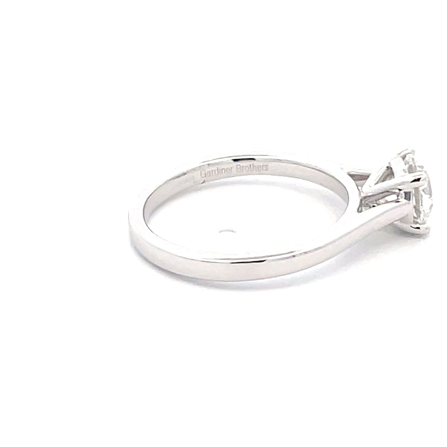 Platinum ROUND BRILLIANT CUT DIAMOND SOLITAIRE RING - 1.00CTS Gardiner Brothers