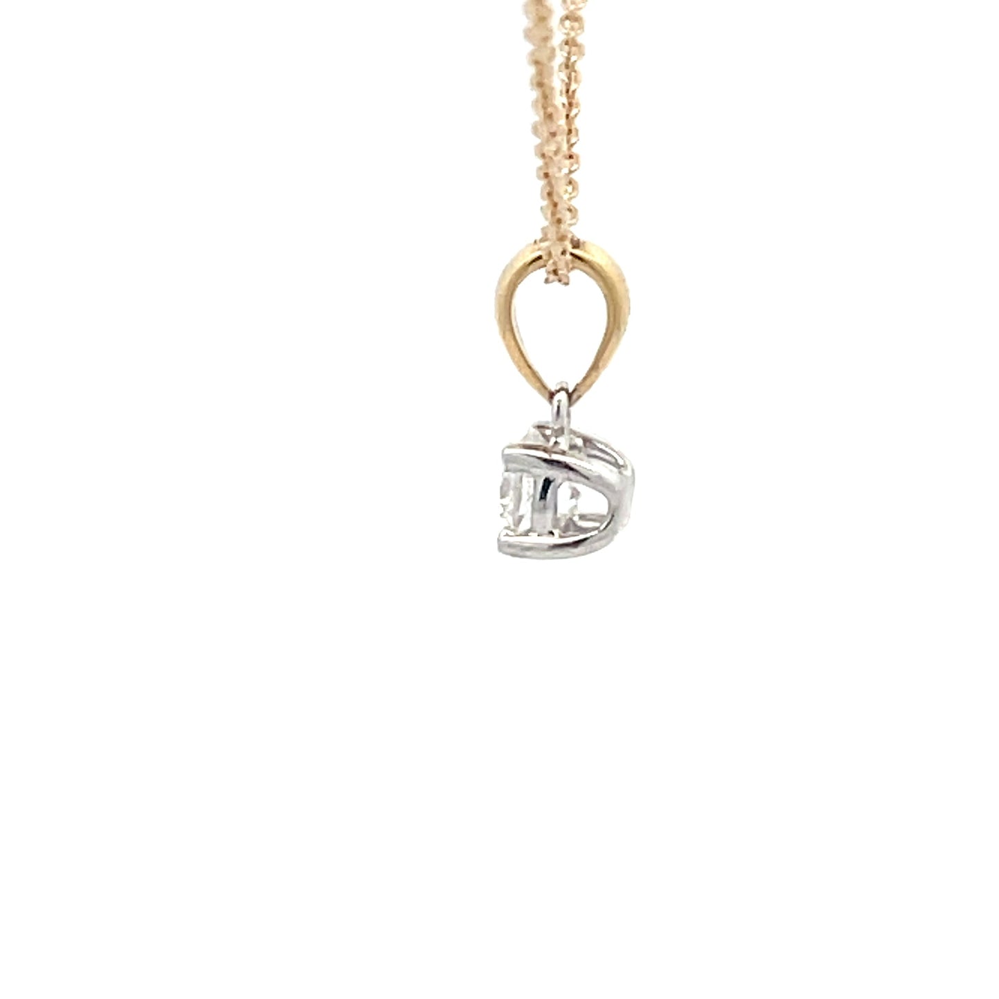 Round Brilliant Cut Diamond Solitaire Pendant - 0.20cts Gardiner Brothers
