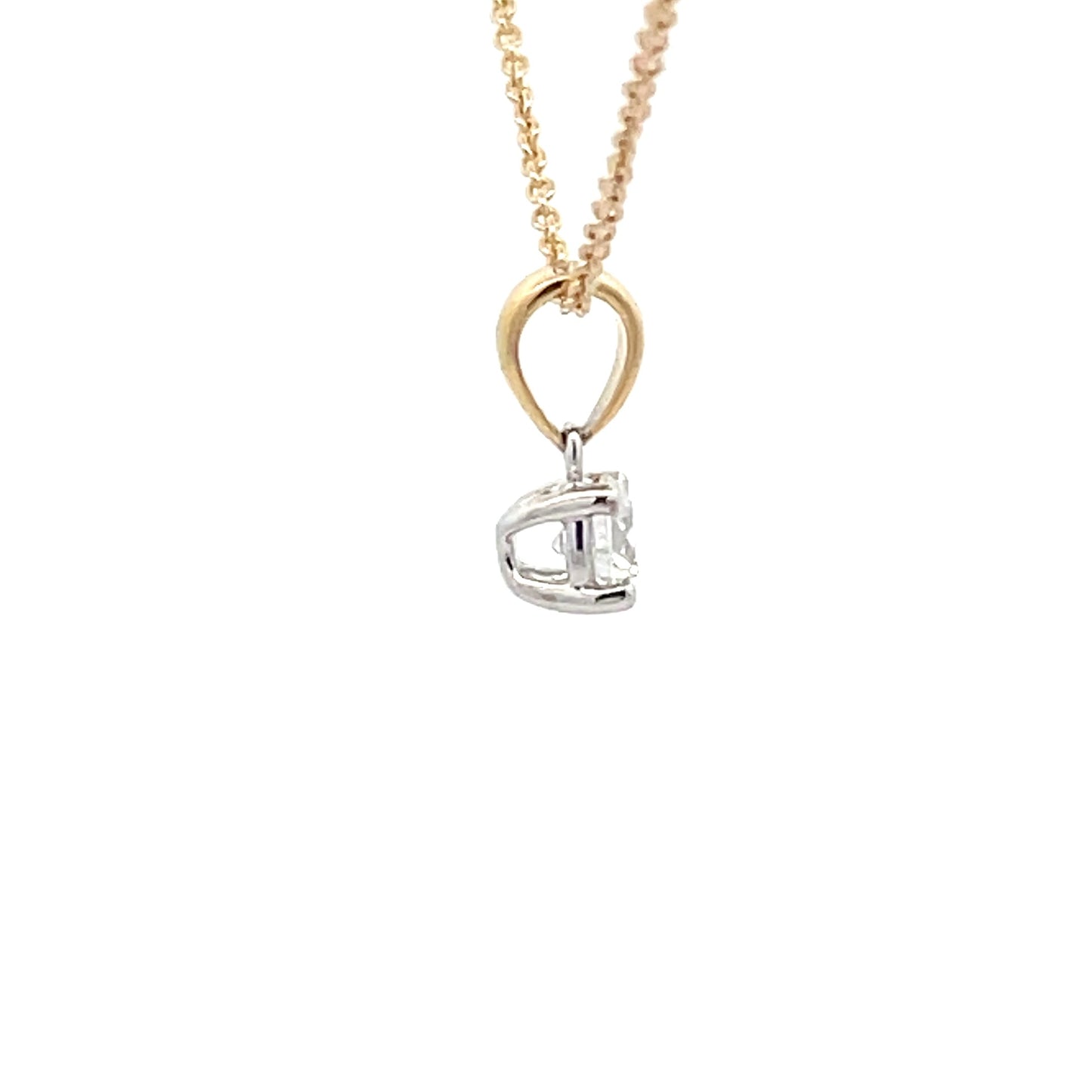 Round Brilliant Cut Diamond Solitaire Pendant - 0.20cts Gardiner Brothers