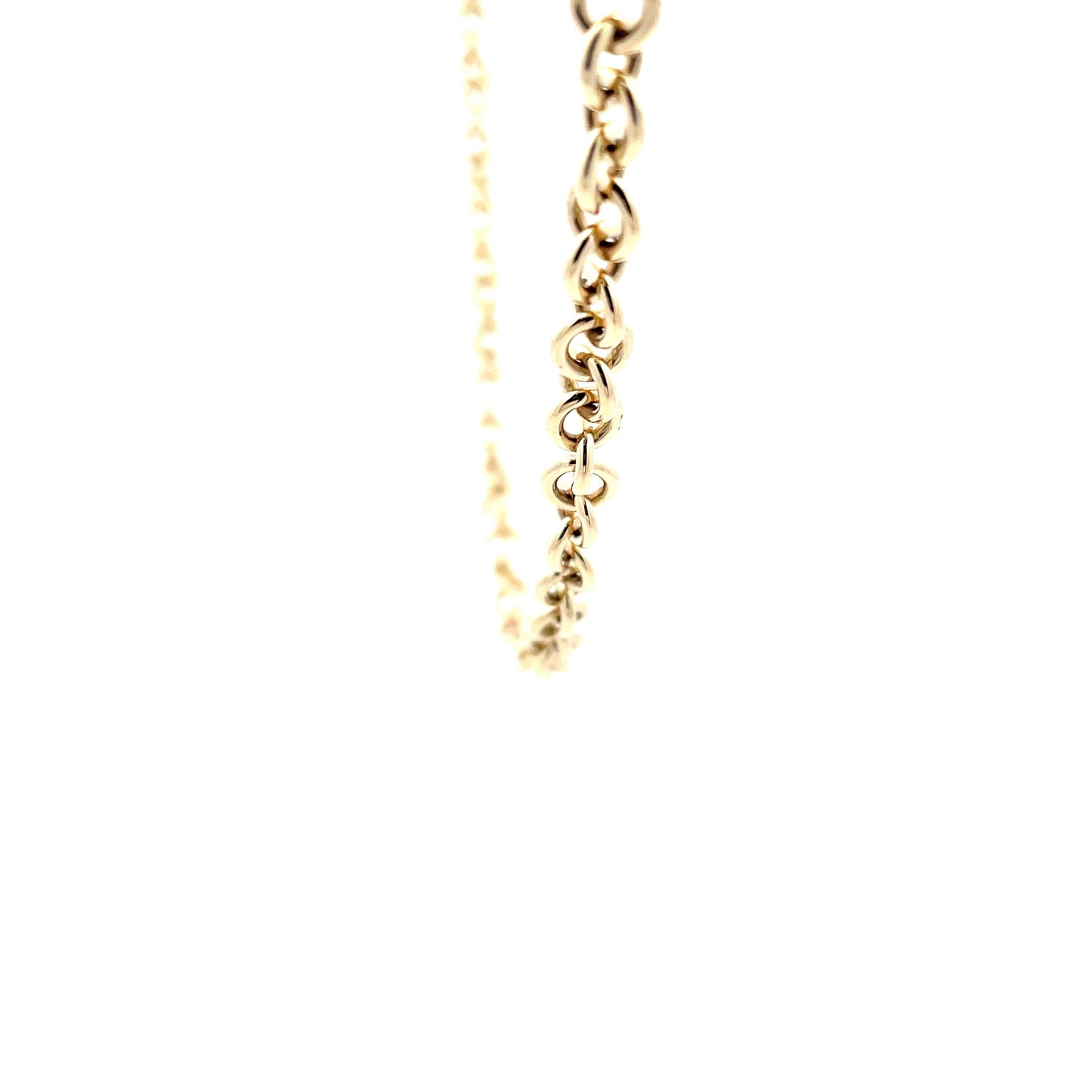 yellow Gold Solid Round Link Necklet Gardiner Brothers