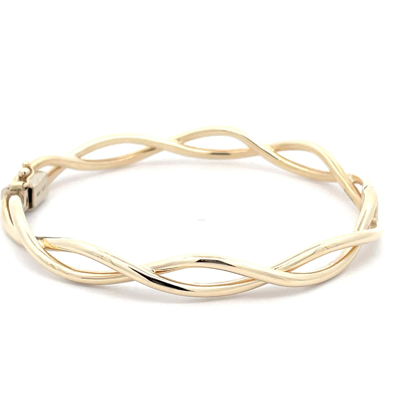 Yellow Gold Wavy Style Bangle Gardiner Brothers
