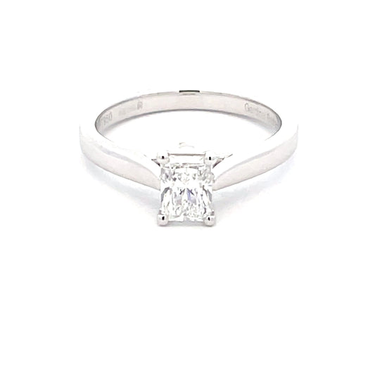 Radiant Cut Diamond Solitaire Ring - 0.70cts  Gardiner Brothers