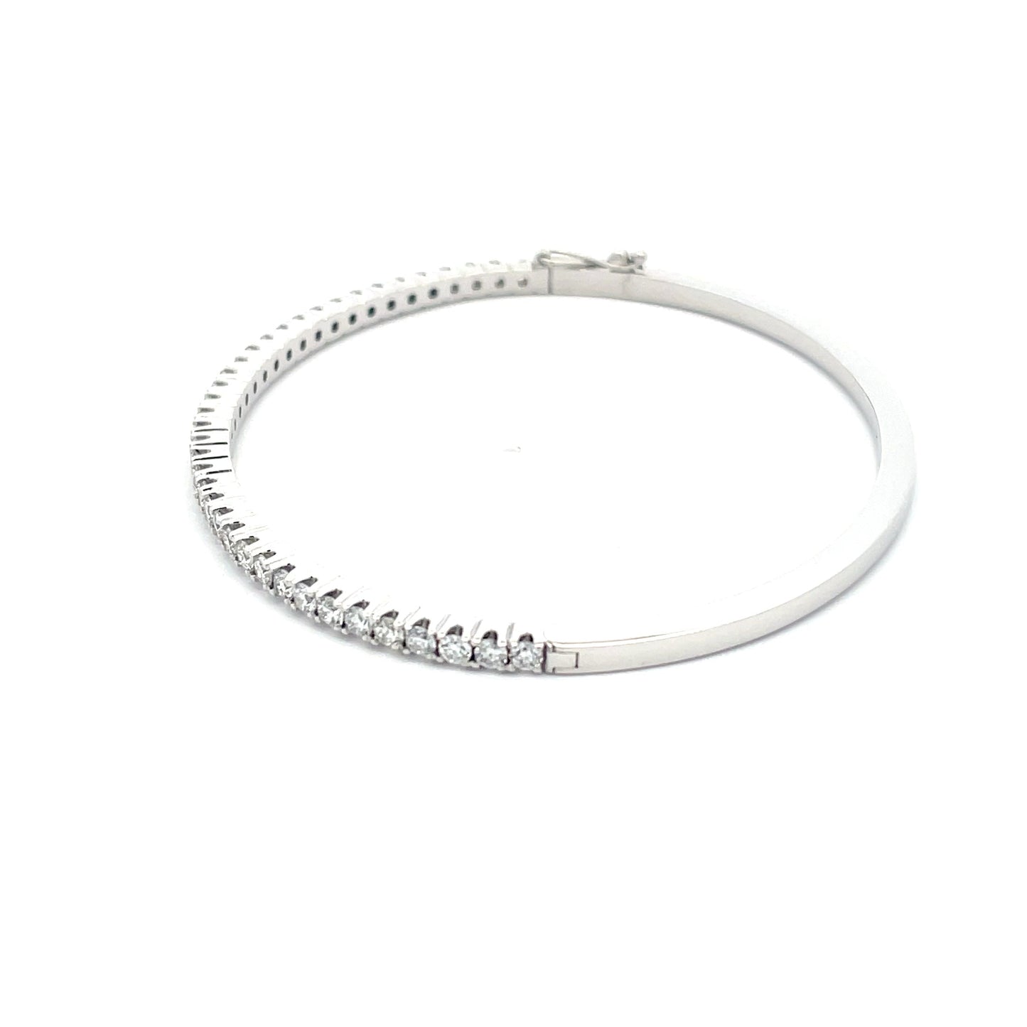 Round Brilliant Cut Diamond Bangle Gardiner Brothers