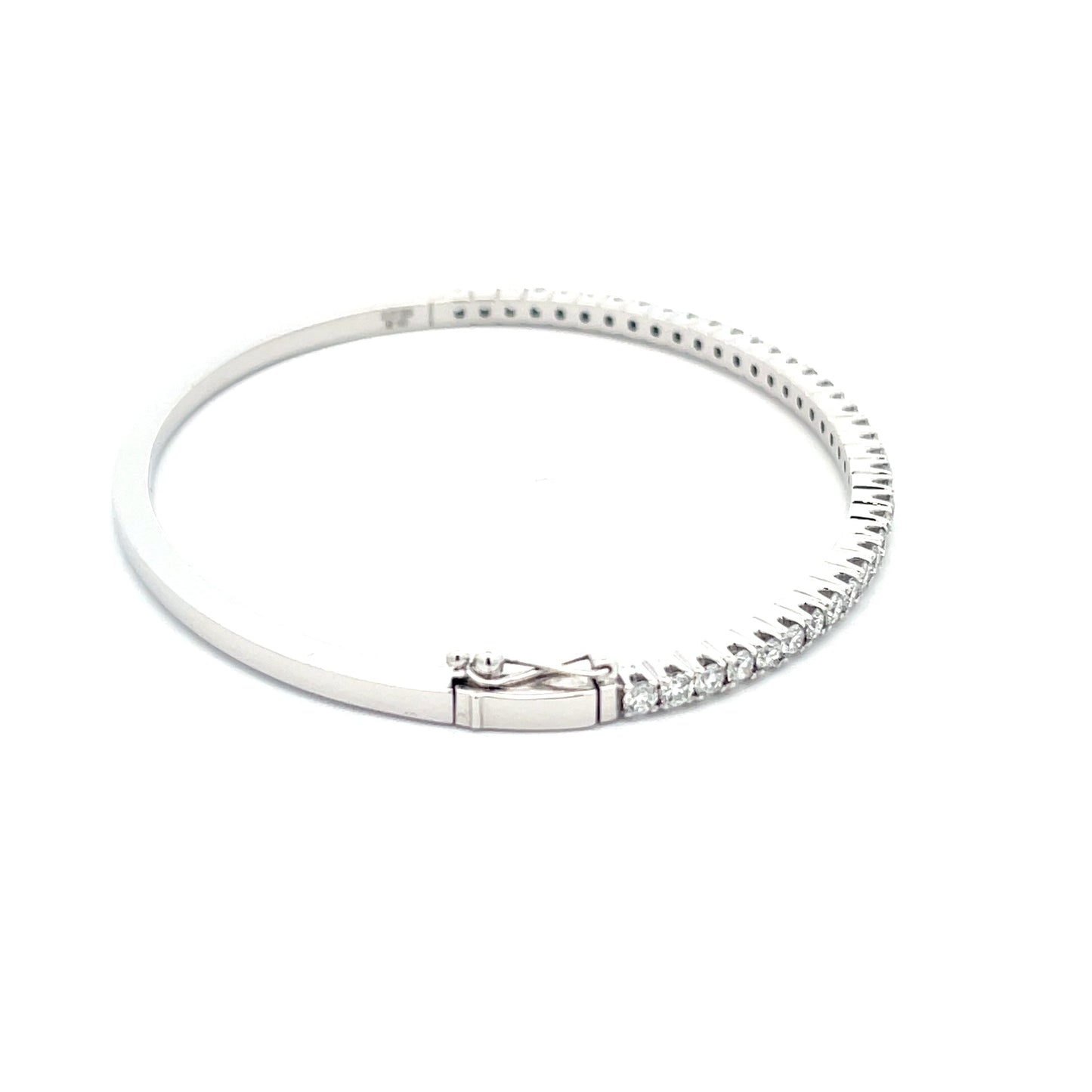 Round Brilliant Cut Diamond Bangle Gardiner Brothers
