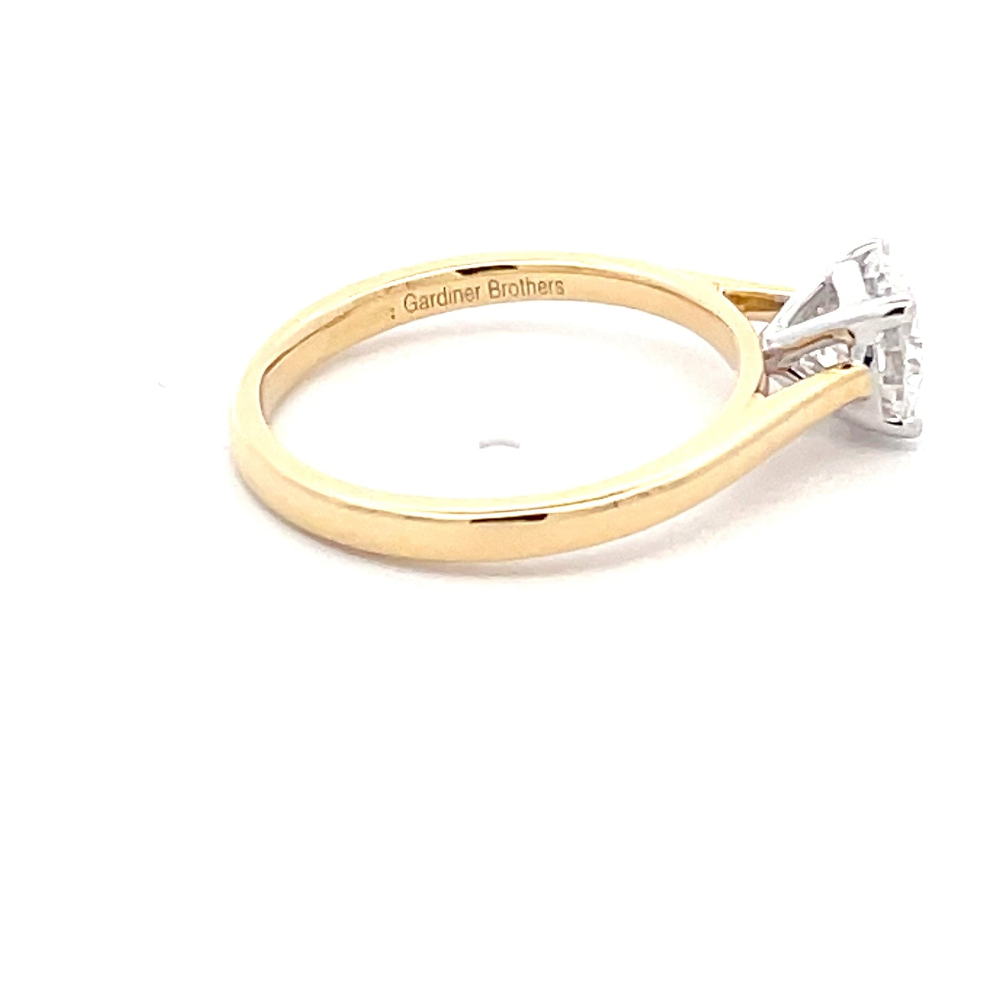 Yellow Gold Round Brilliant Cut Diamond Solitaire Ring - 1.51cts Gardiner Brothers