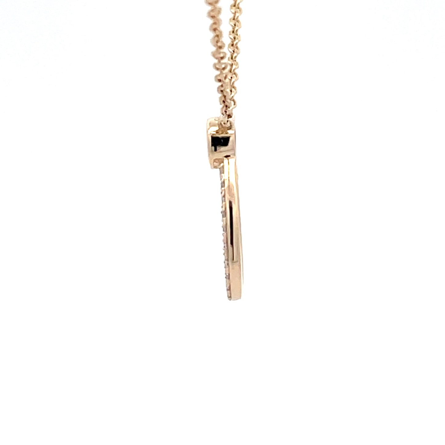 Yellow Gold Diamond Pear Shaped Pendant Gardiner Brothers