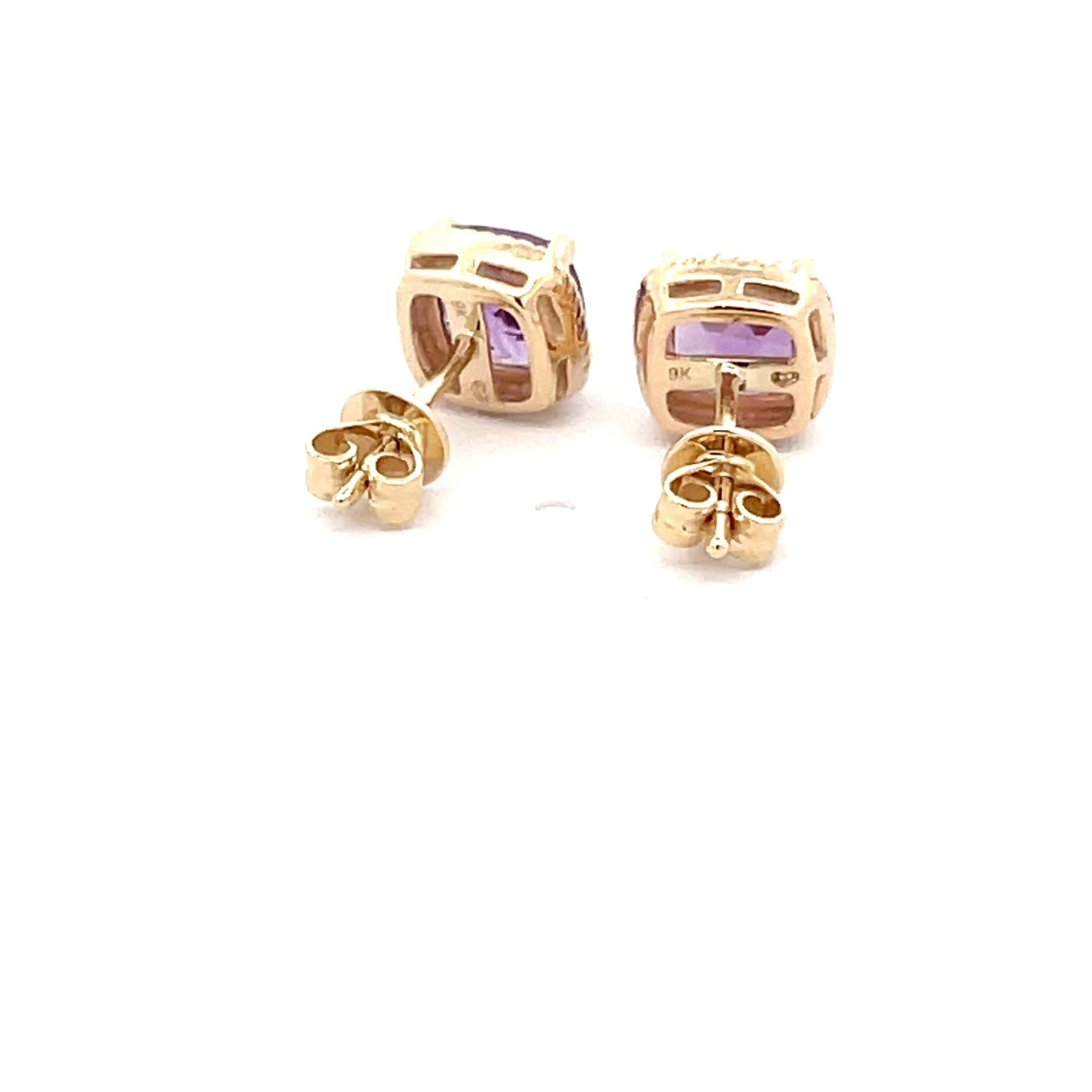Twisted Wire Style Amethyst Earrings Gardiner Brothers