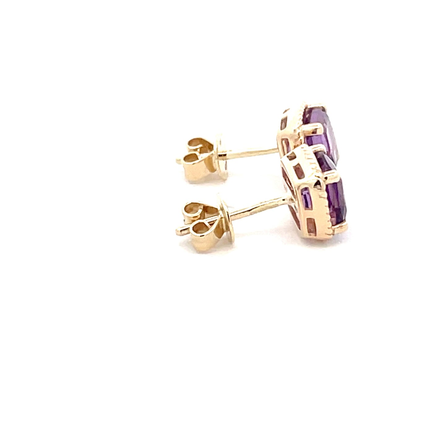 Twisted Wire Style Amethyst Earrings Gardiner Brothers