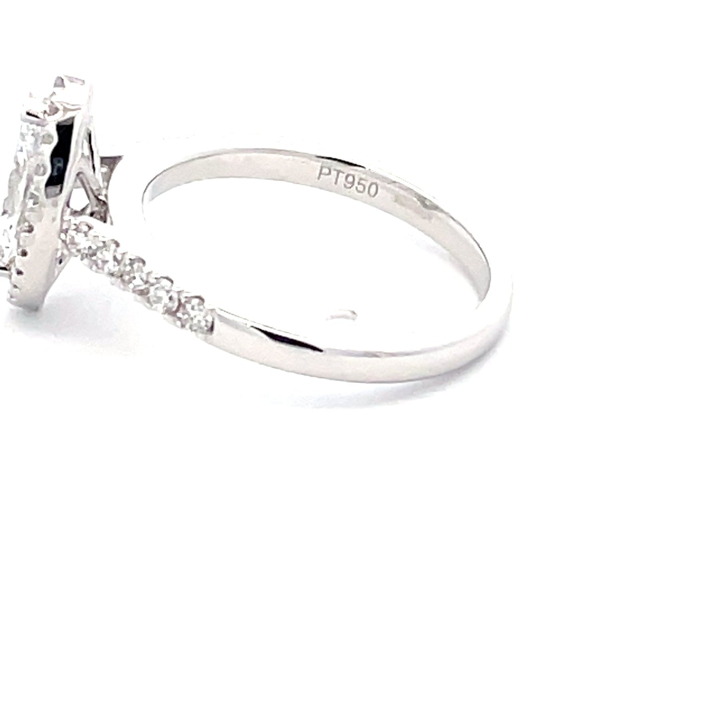 Marquise Shaped Diamond Halo Cluster Style Ring - 1.02cts Gardiner Brothers