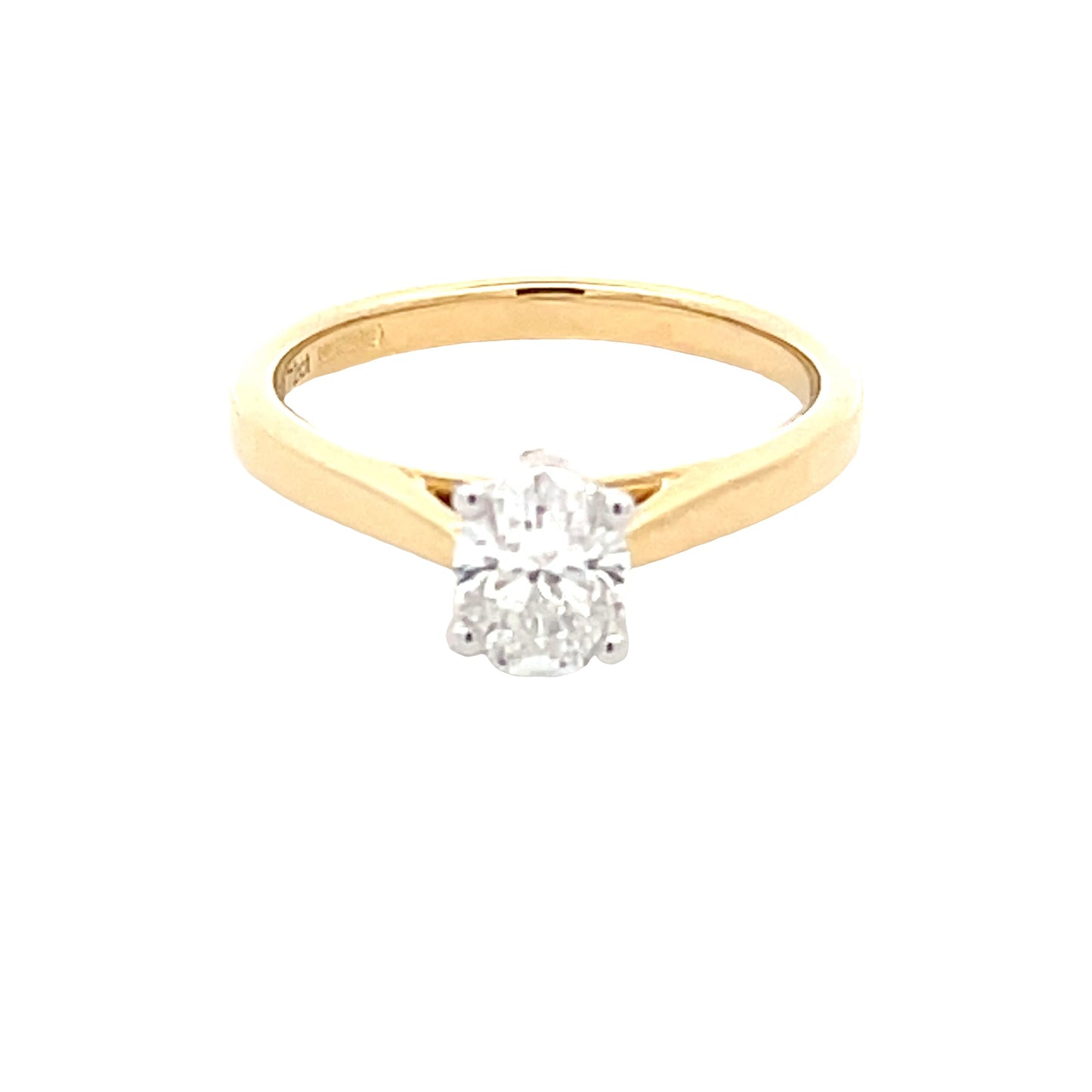Oval Aurora Cut Diamond Solitaire Ring - 0.72cts Gardiner Brothers