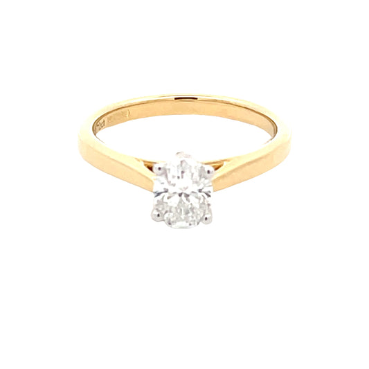 Oval Aurora Cut Diamond Solitaire Ring - 0.72cts  Gardiner Brothers