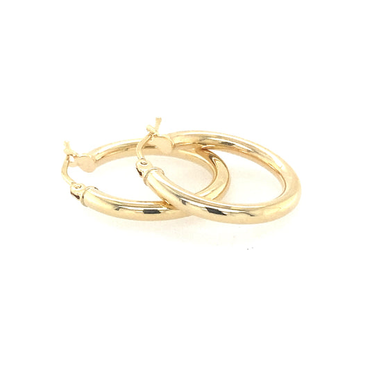Yellow Gold Hoop Earrings  Gardiner Brothers