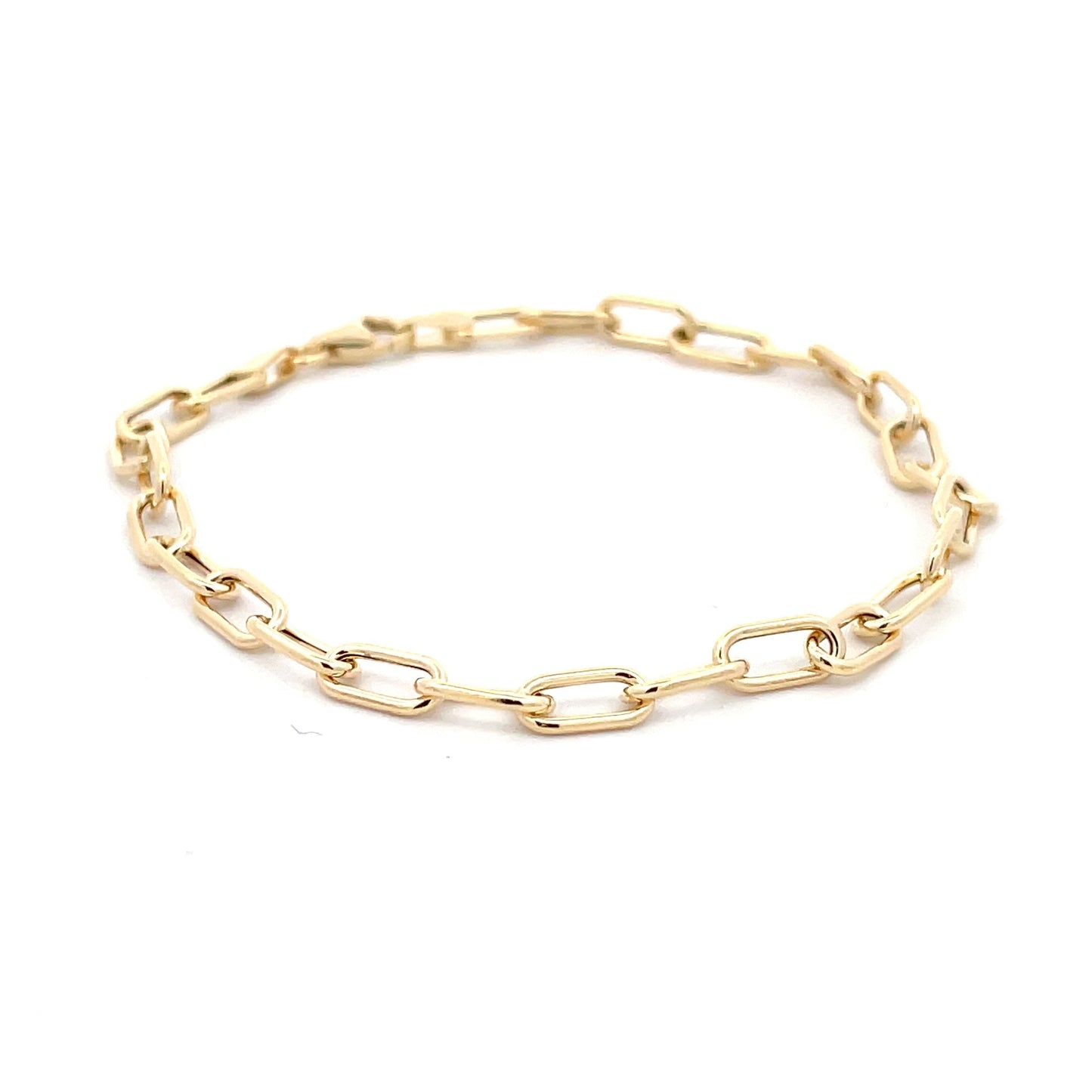 Yellow Gold Paperchain Link Bracelet Gardiner Brothers