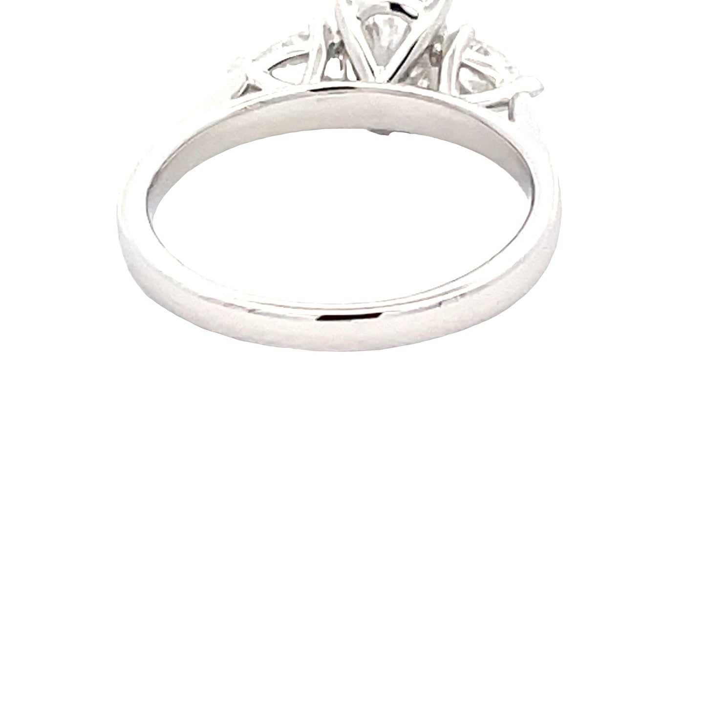 Lab Grown Oval and Pear Shaped Diamond 3 Stone Ring - 1.37cts Gardiner Brothers