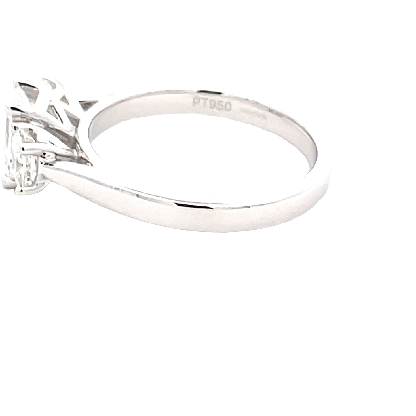 Radiant Cut Diamond 3 Stone ring - 1.34cts Gardiner Brothers