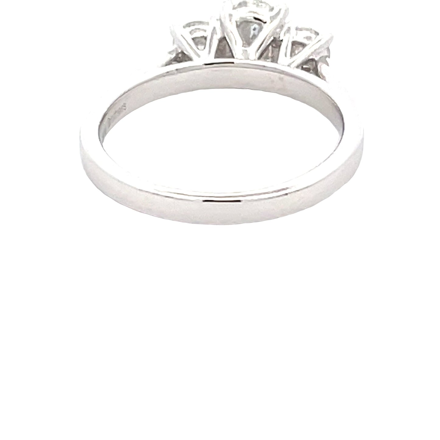 Oval and round brilliant cut diamond 3 stone ring - 1.10cts Gardiner Brothers