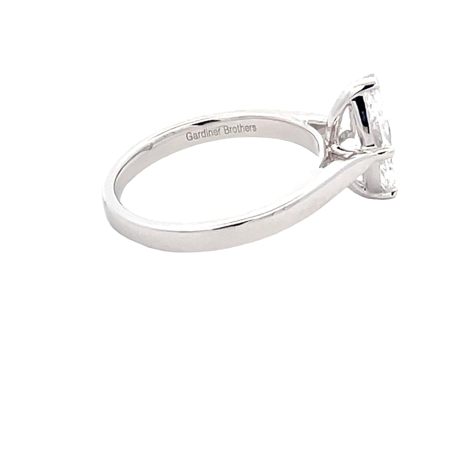 Marquise shaped diamond solitaire ring - 1.00cts Gardiner Brothers