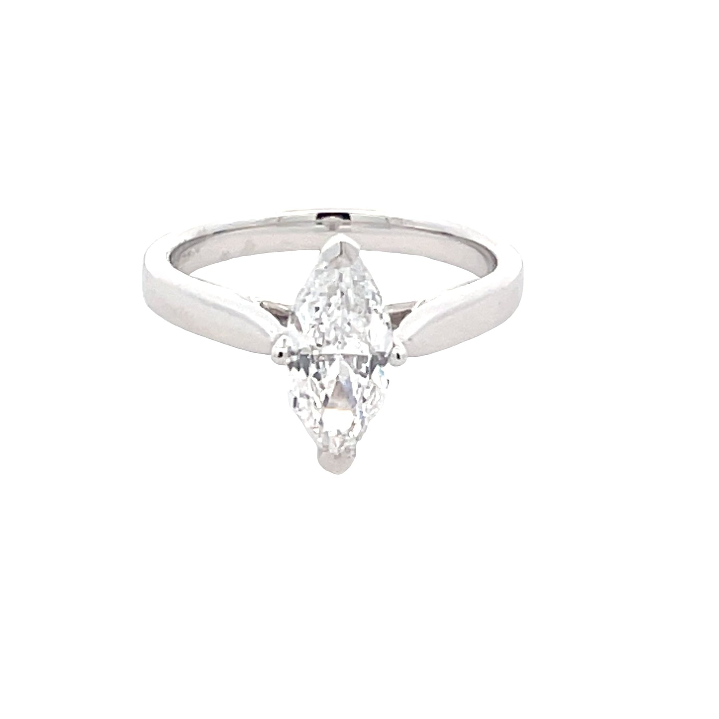 Marquise shaped diamond solitaire ring - 1.00cts Gardiner Brothers
