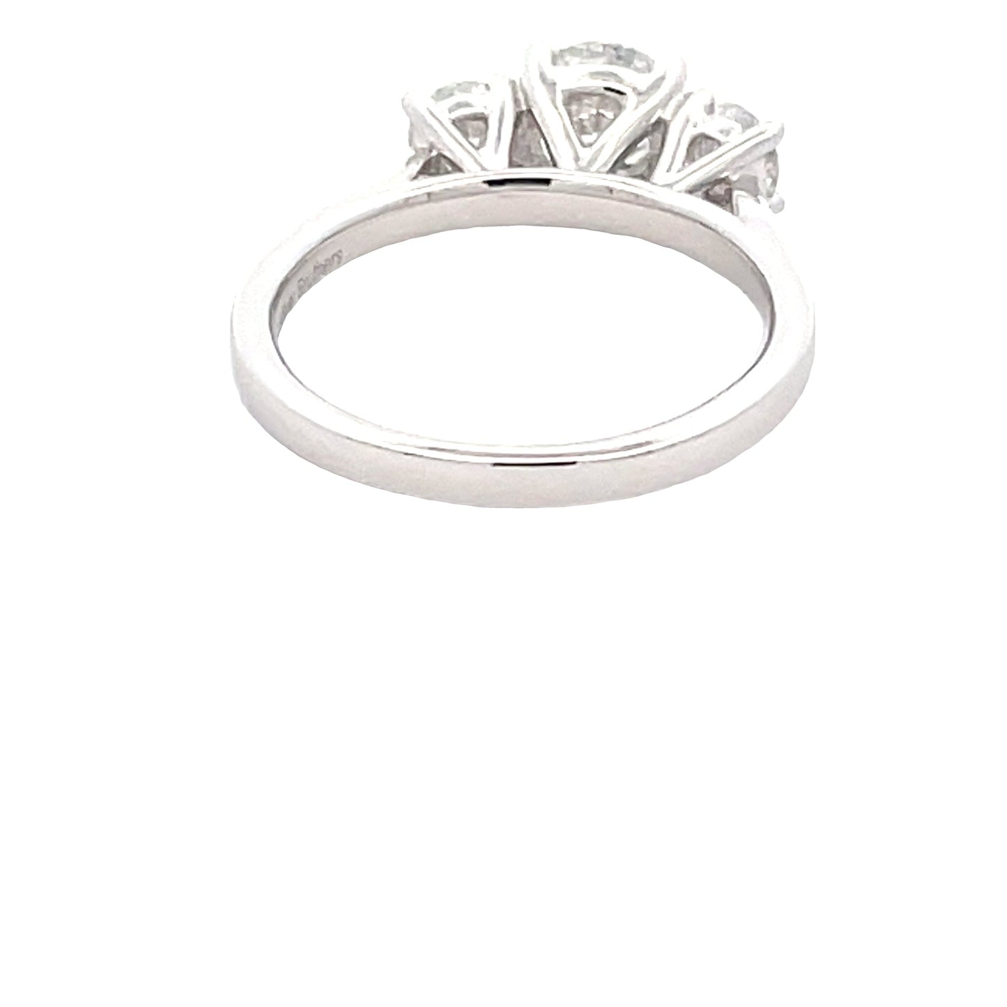Lab Grown round brilliant cut diamond 3 stone ring - 1.56cts Gardiner Brothers