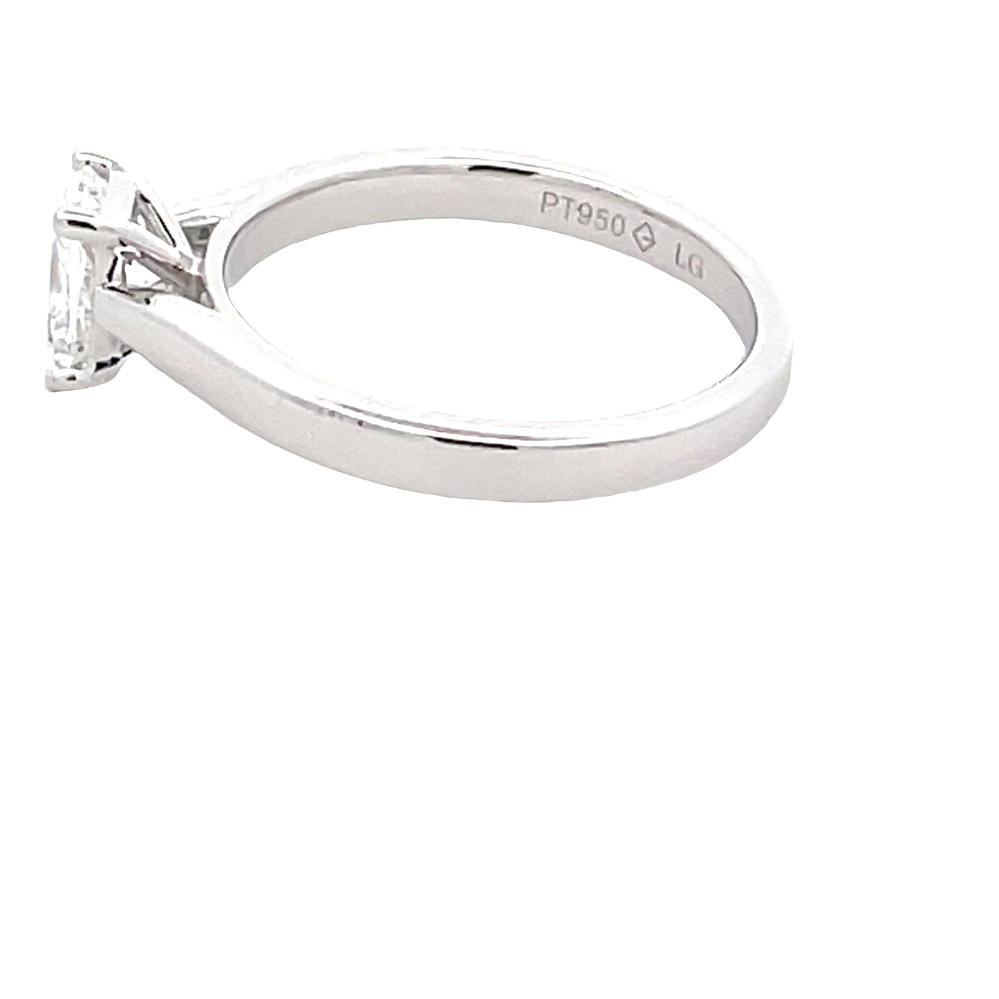 Lab Grown Radiant Cut Diamond Solitaire Ring - 0.74cts Gardiner Brothers