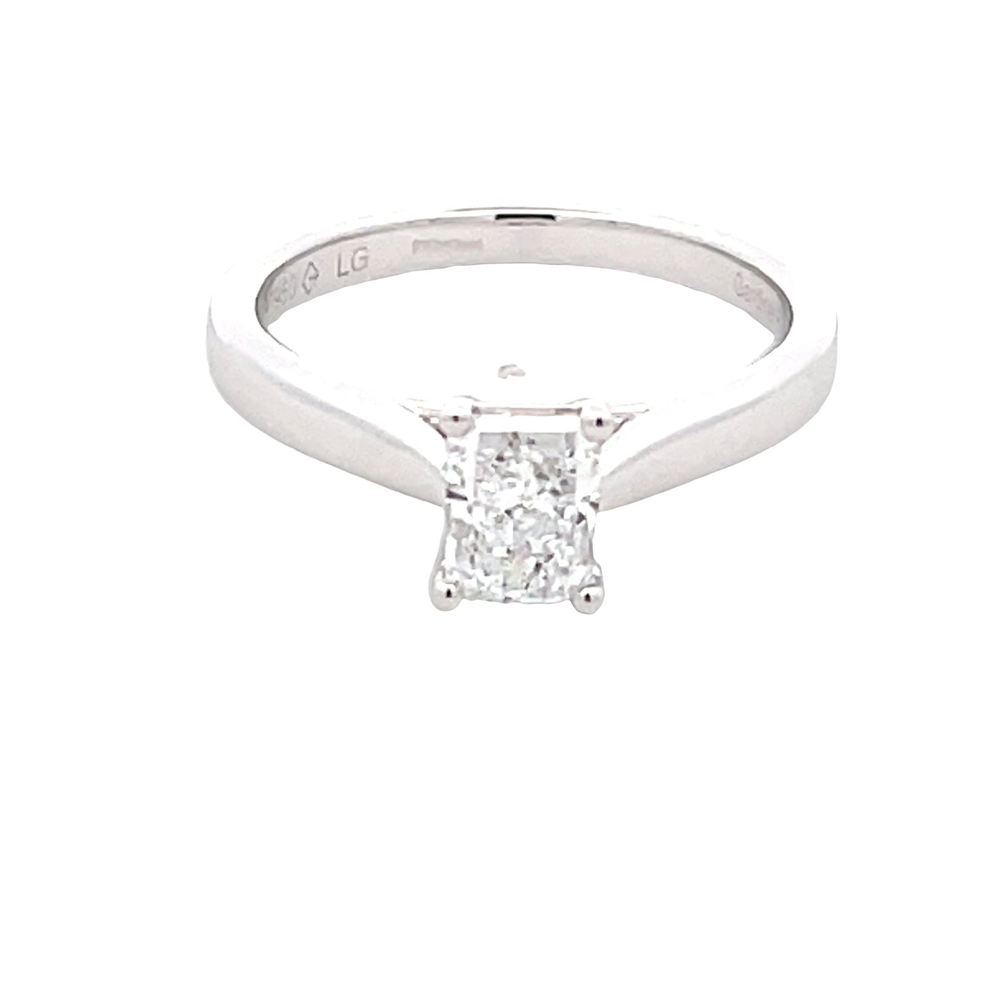 Lab Grown Radiant Cut Diamond Solitaire Ring - 0.74cts Gardiner Brothers