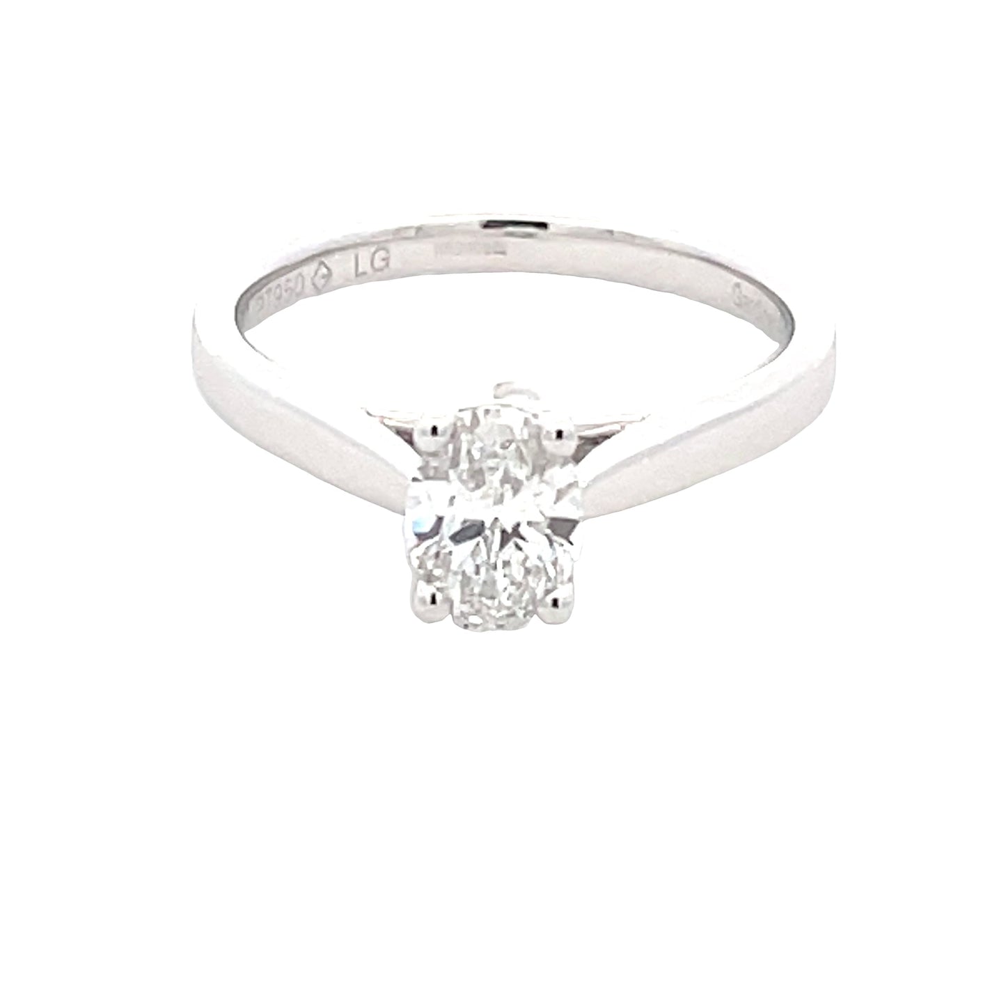 Lab Grown Oval Shaped Diamond Solitaire Ring - 0.70cts Gardiner Brothers