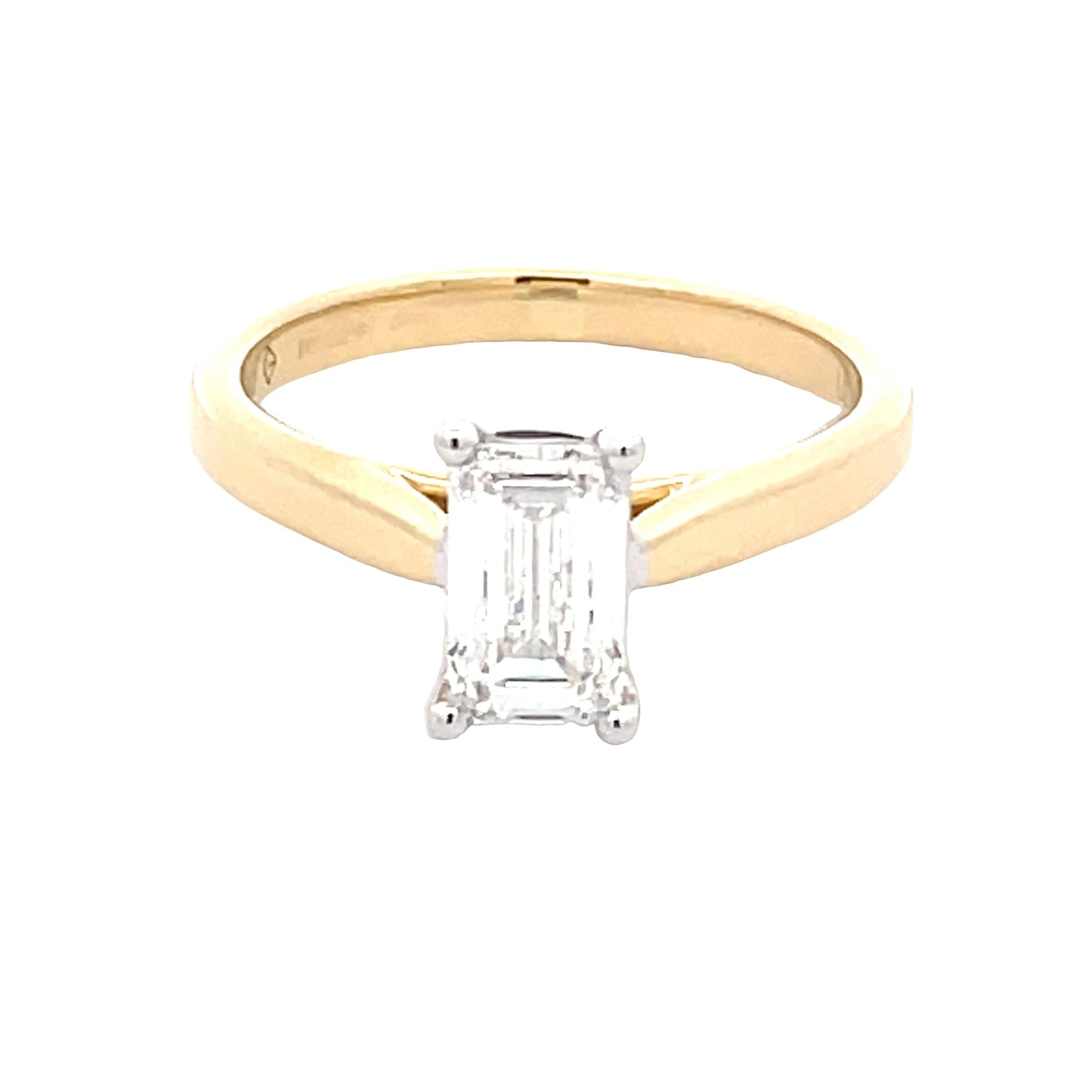 Lab Grown Emerald Cut Diamond Solitaire Ring - 1.00cts Gardiner Brothers