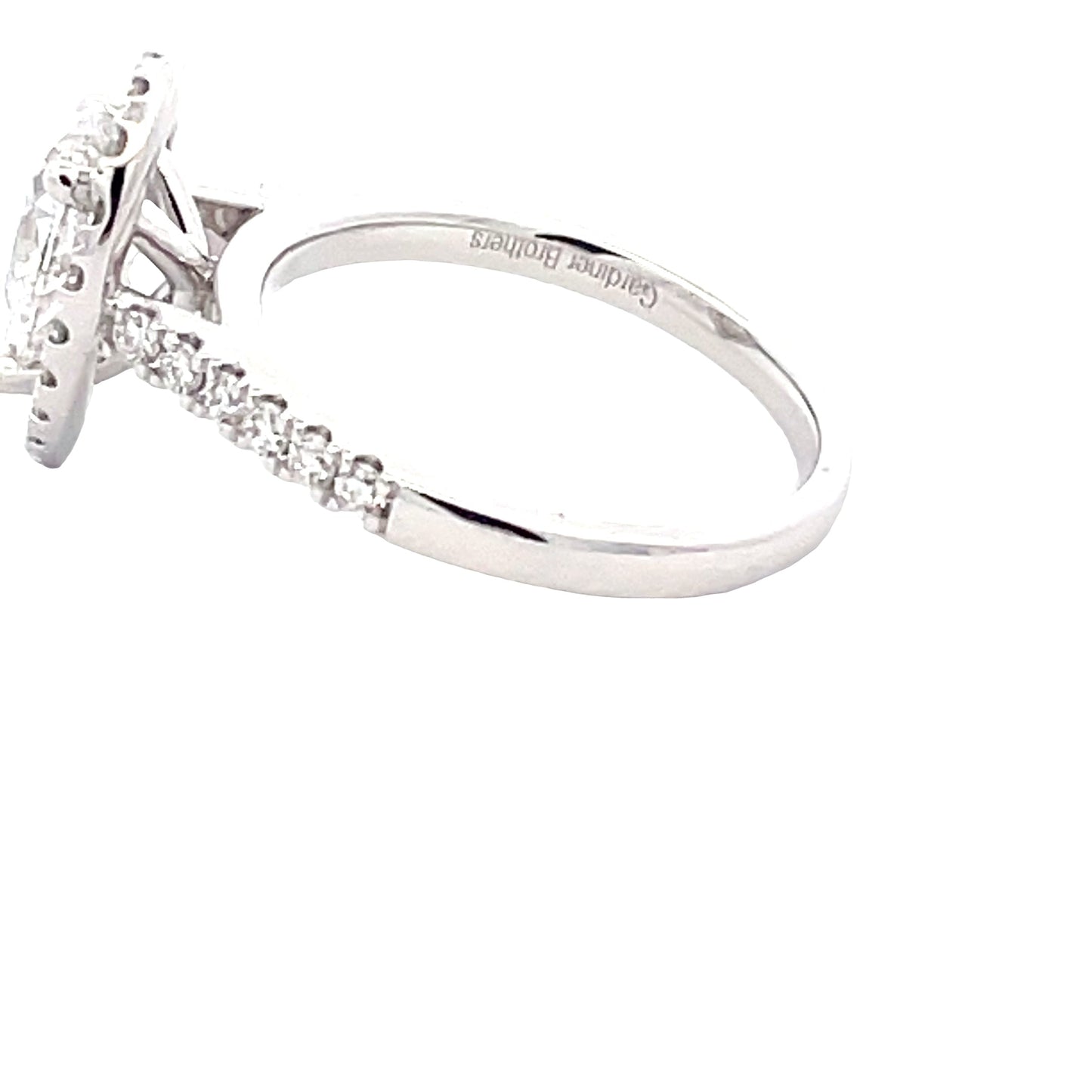 Pear Shaped Diamond Halo Cluster Style Ring - 1.72cts Gardiner Brothers