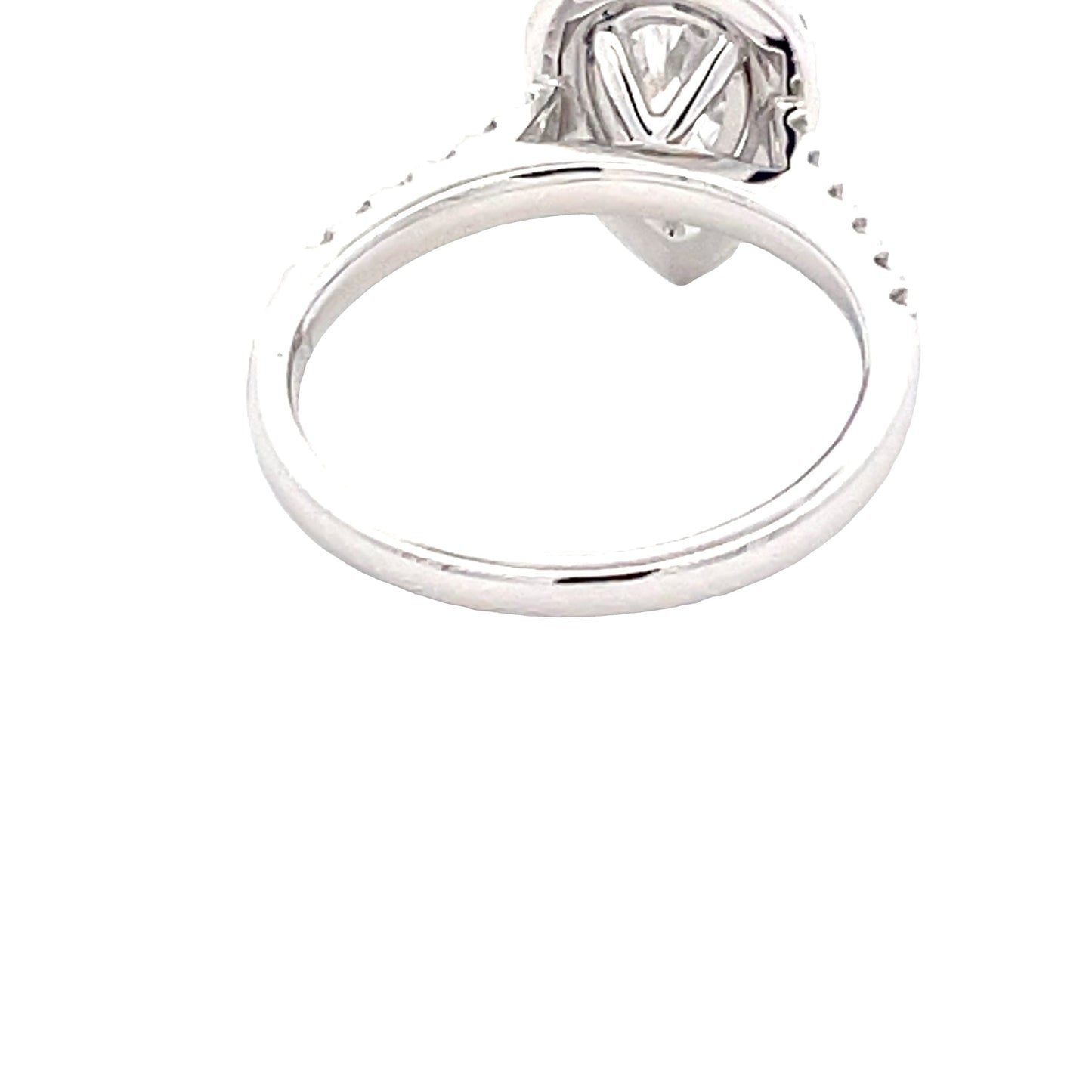 Pear Shaped Diamond Halo Cluster Style Ring - 1.72cts Gardiner Brothers